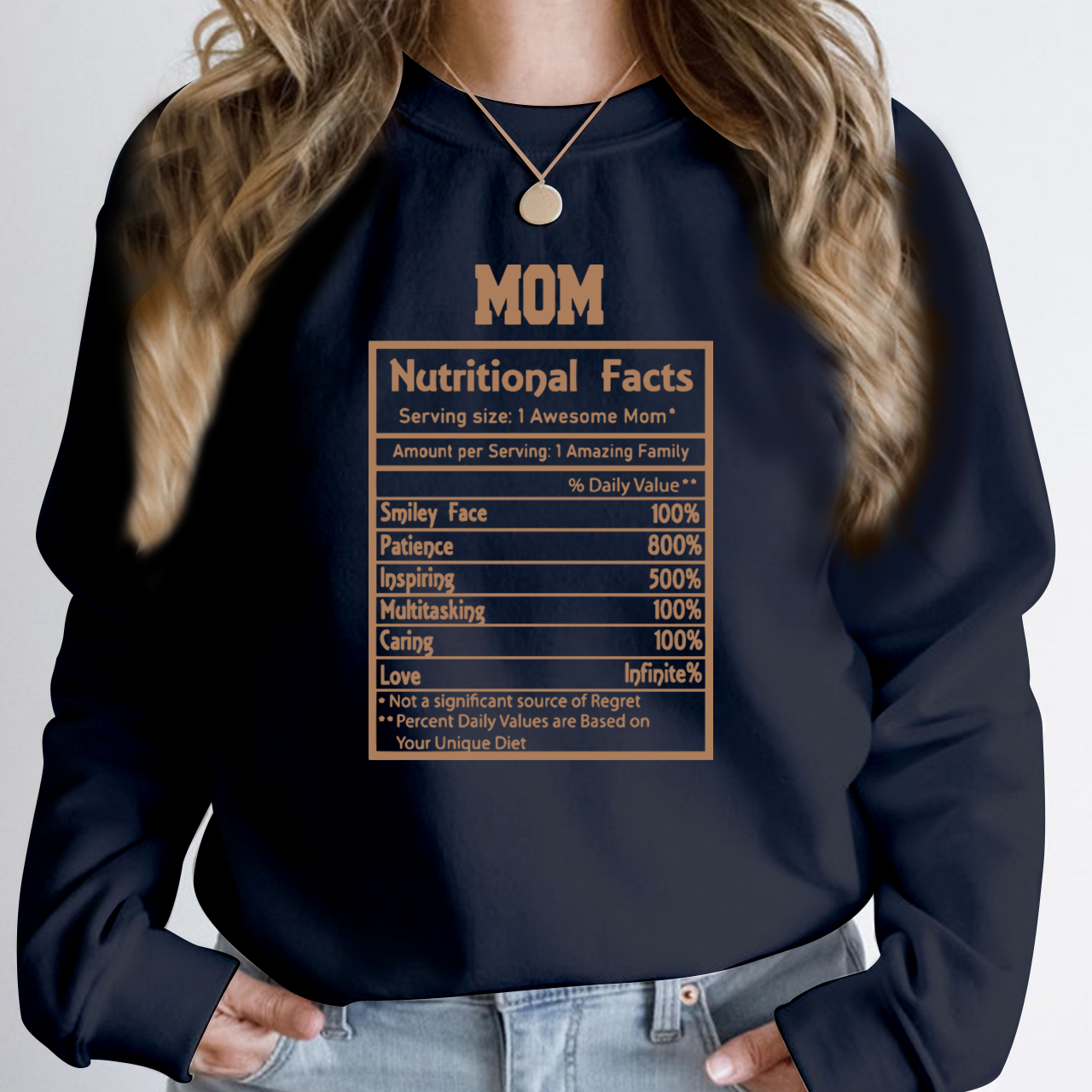 Mother Life Nutritional Facts Sweatshirt