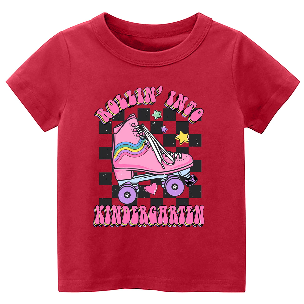 Rollin Into Kindergarten Back To School Kids Shirt