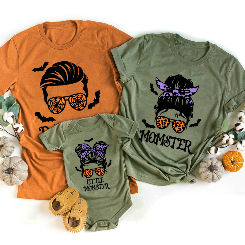 Leopard Glasses Clockwork Avatar Halloween Family Matching Shirts