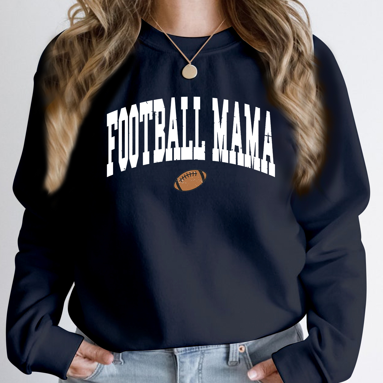 Retro Football Mama Tis the Season Sweatshirt