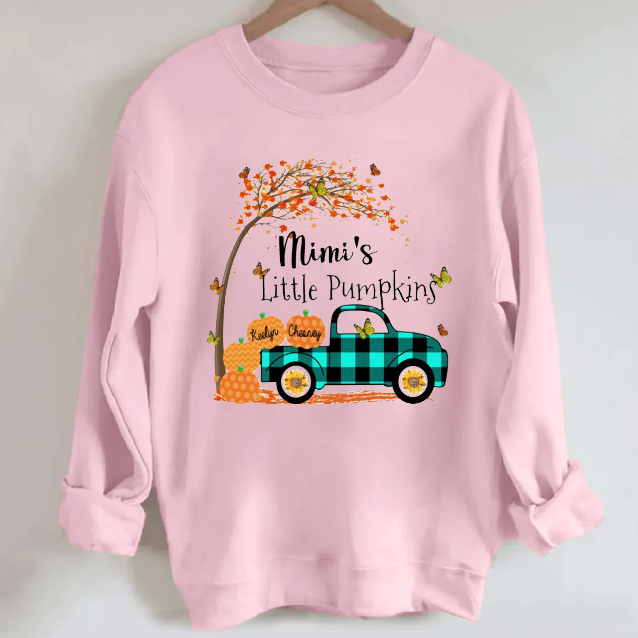 Personalized Pumpkin Truck Halloween Sweatshirt
