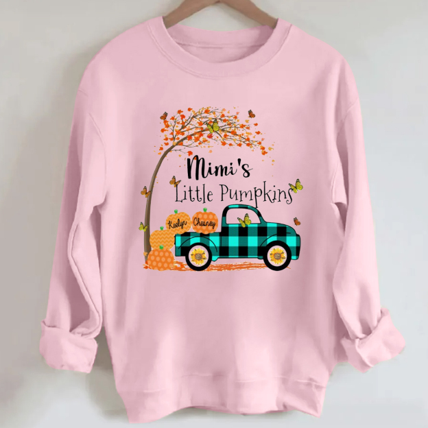 Personalized Pumpkin Truck Halloween Sweatshirt