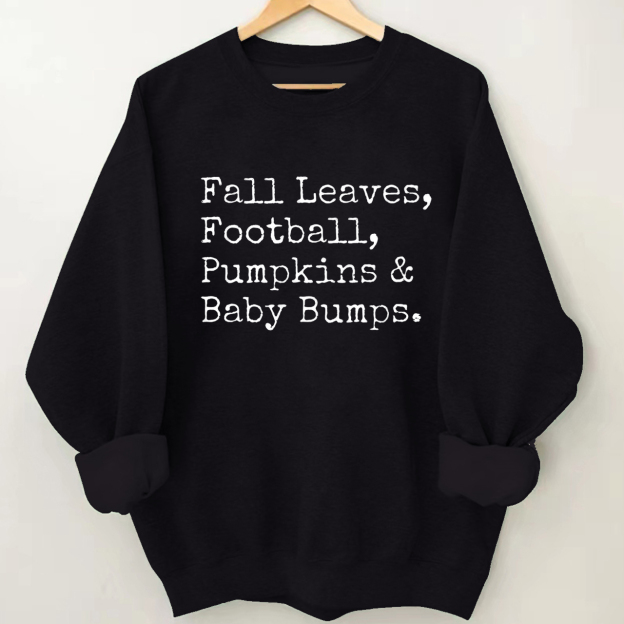 Football Pumpkins And Baby Bumps Sweatshirt For Mama