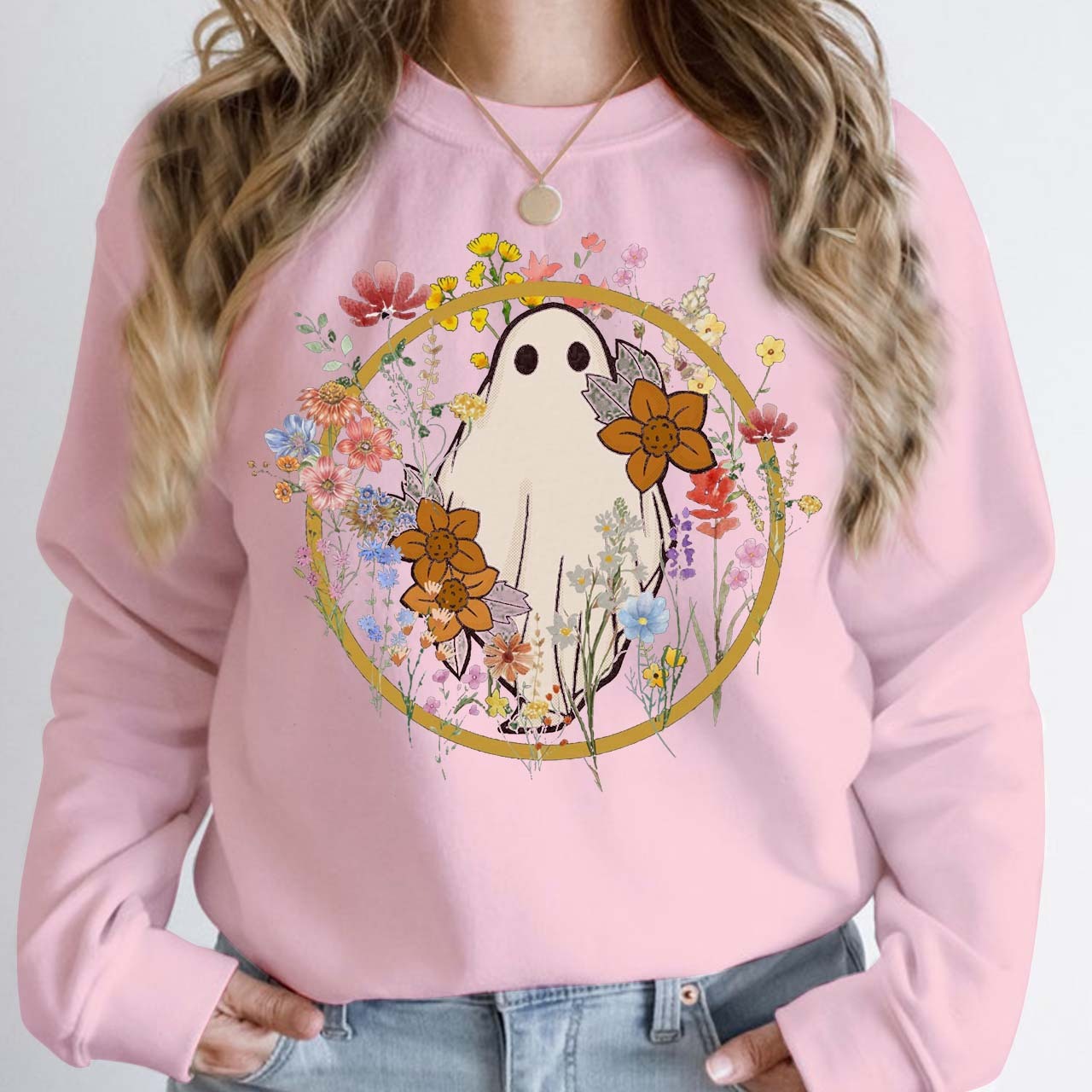 Wildflower Halloween Mama Sweatshirt For Mama