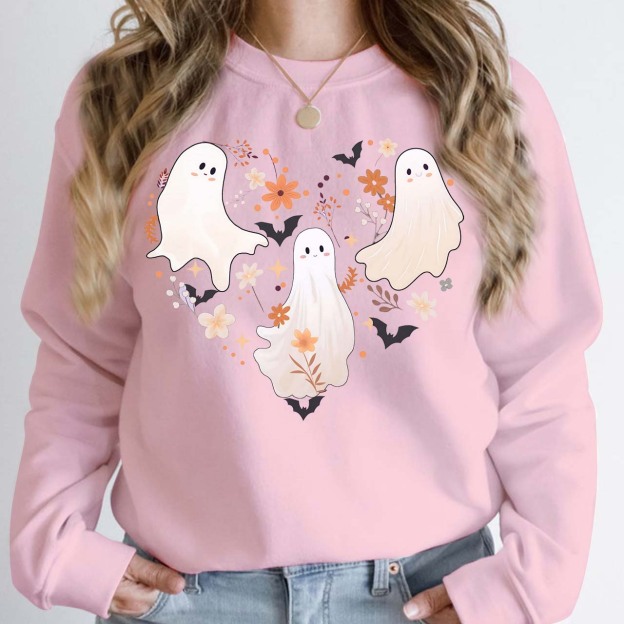 Cute Halloween Ghosts Sweatshirt For Mama