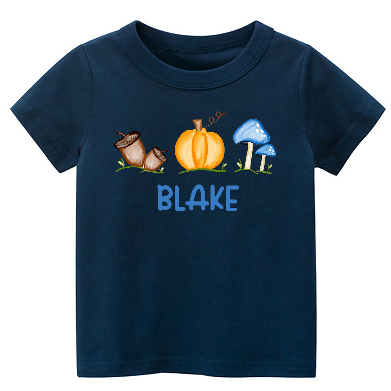 Personalized Fall Mushroom Kids Shirt 
