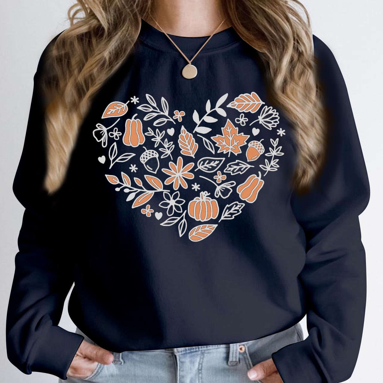 Vintage Pumpkin Patch Fall Sweatshirt For Mama
