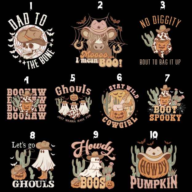Spooky Halloween Family  Matching Shirts