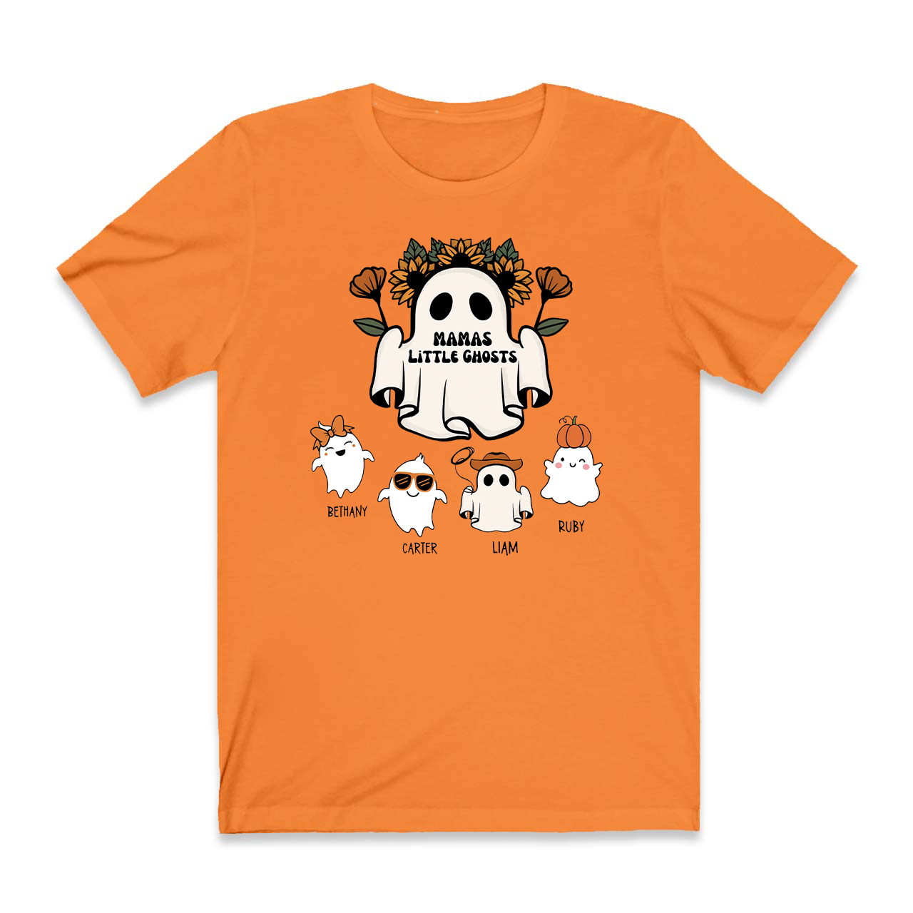 Personalized Cute Ghost Halloween Shirts For Mama