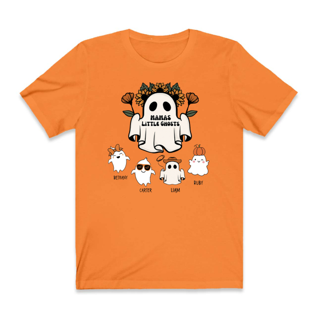 Personalized Cute Ghost Halloween Shirts For Mama