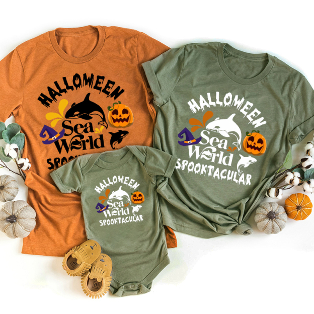 Sea World Halloween Matching Shirts