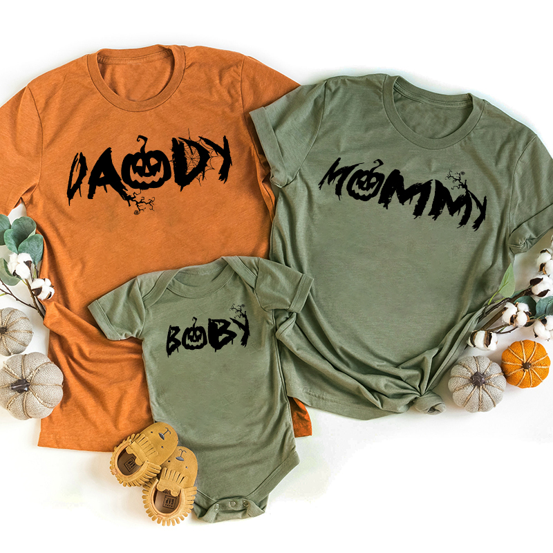 Pumpkin Tree Halloween Family Matching Shirts