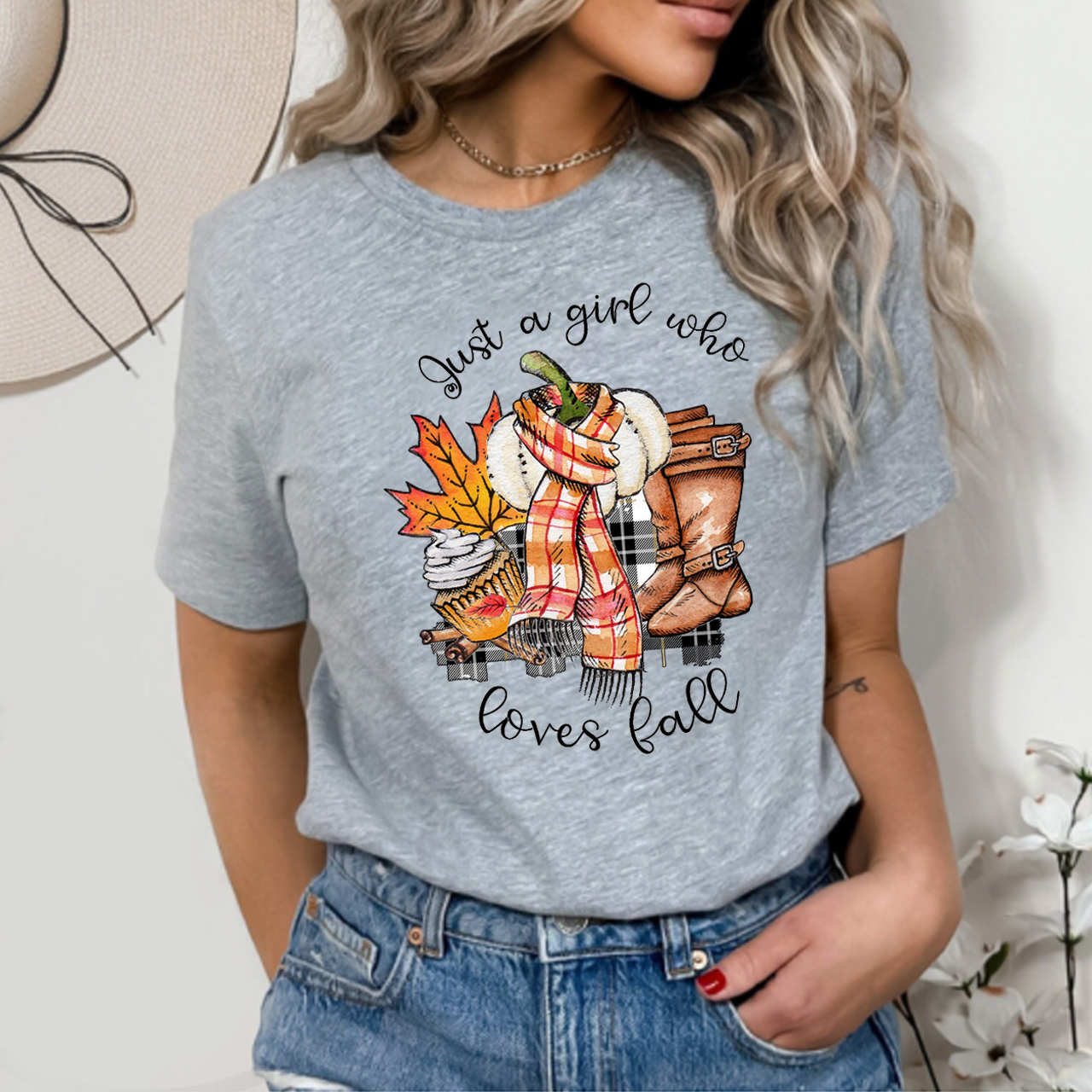 Just A Girl Who Loves Fall Shirts For Her
