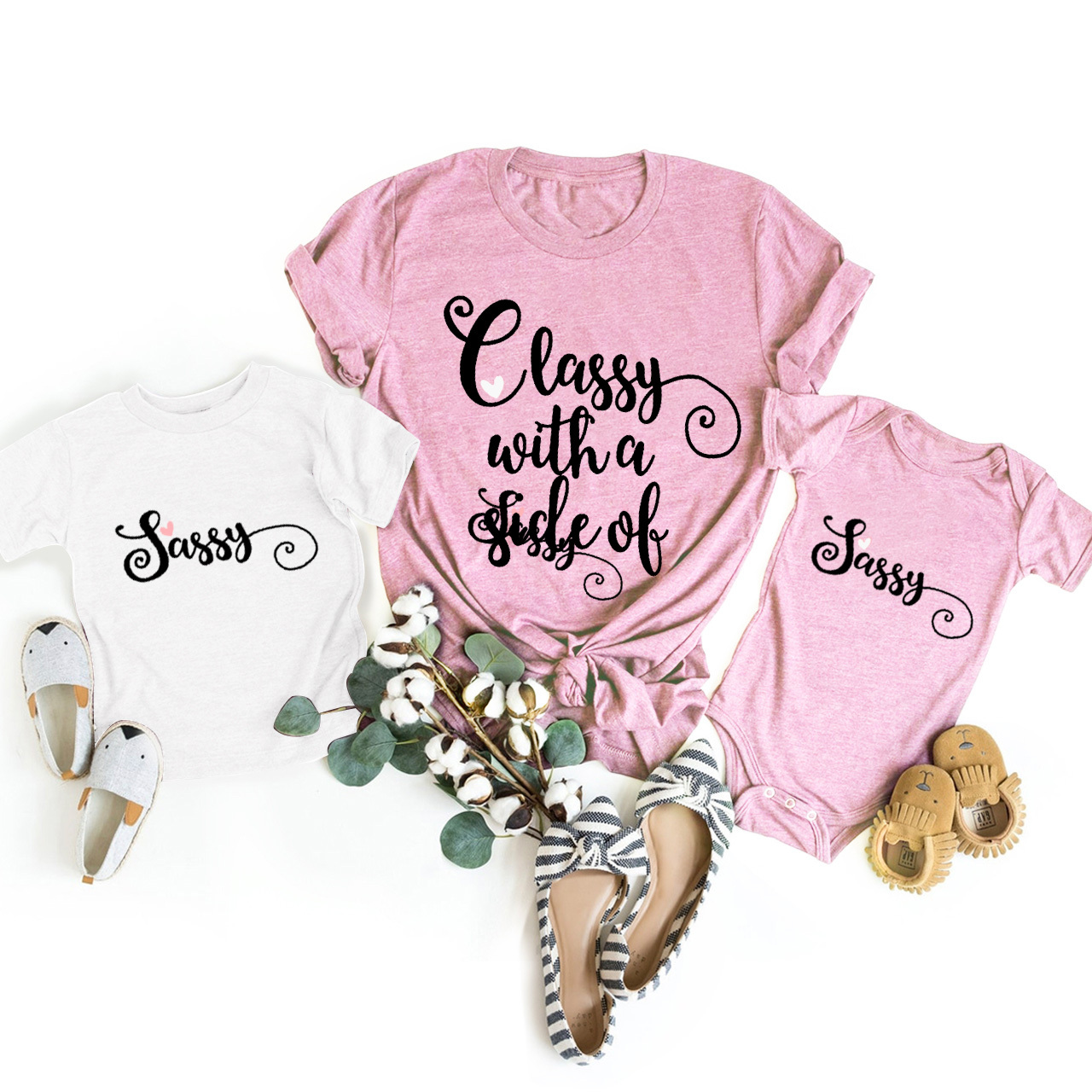 Glassy With A Side Of Matching Tees For Mom&Me