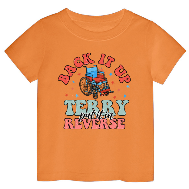 Back In UP Pew Independence Day Toddler Tees