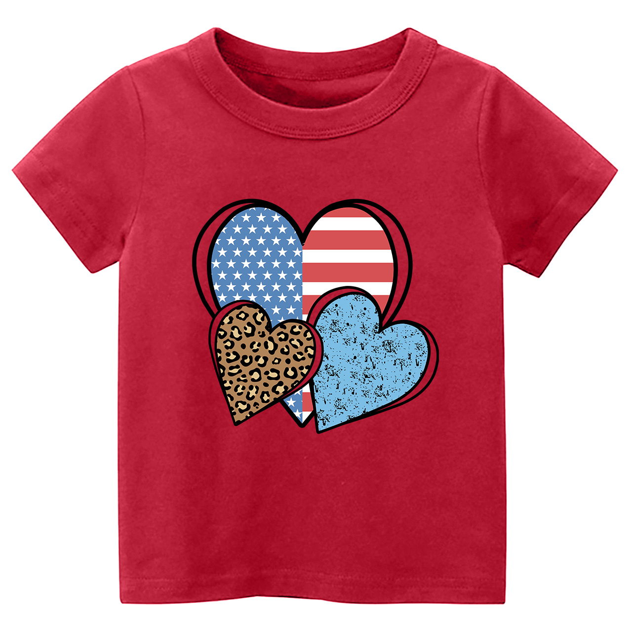 Independence Day Heart Toddler Tees