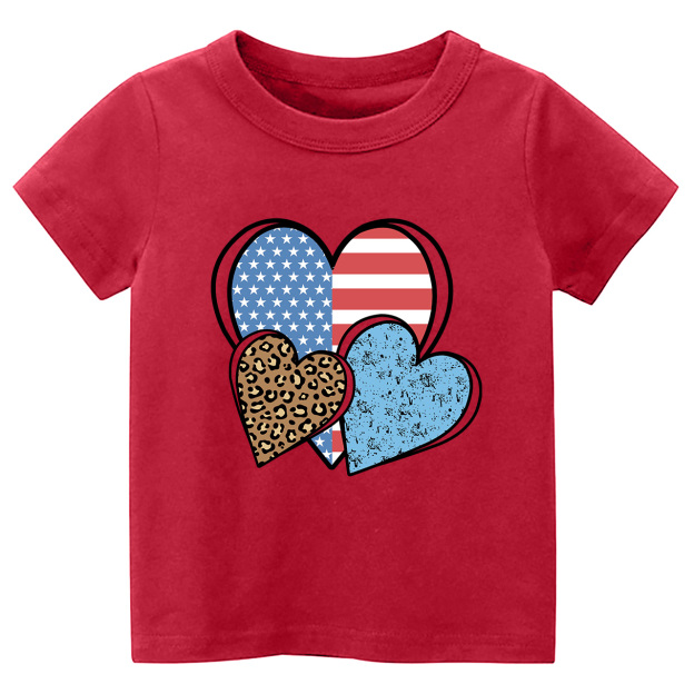 Independence Day Heart Toddler Tees