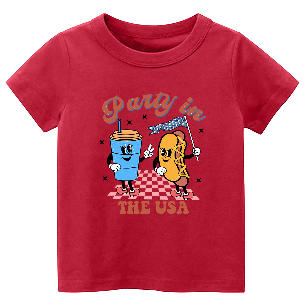 Patriotic Natural Party In The USA Toddler Tees