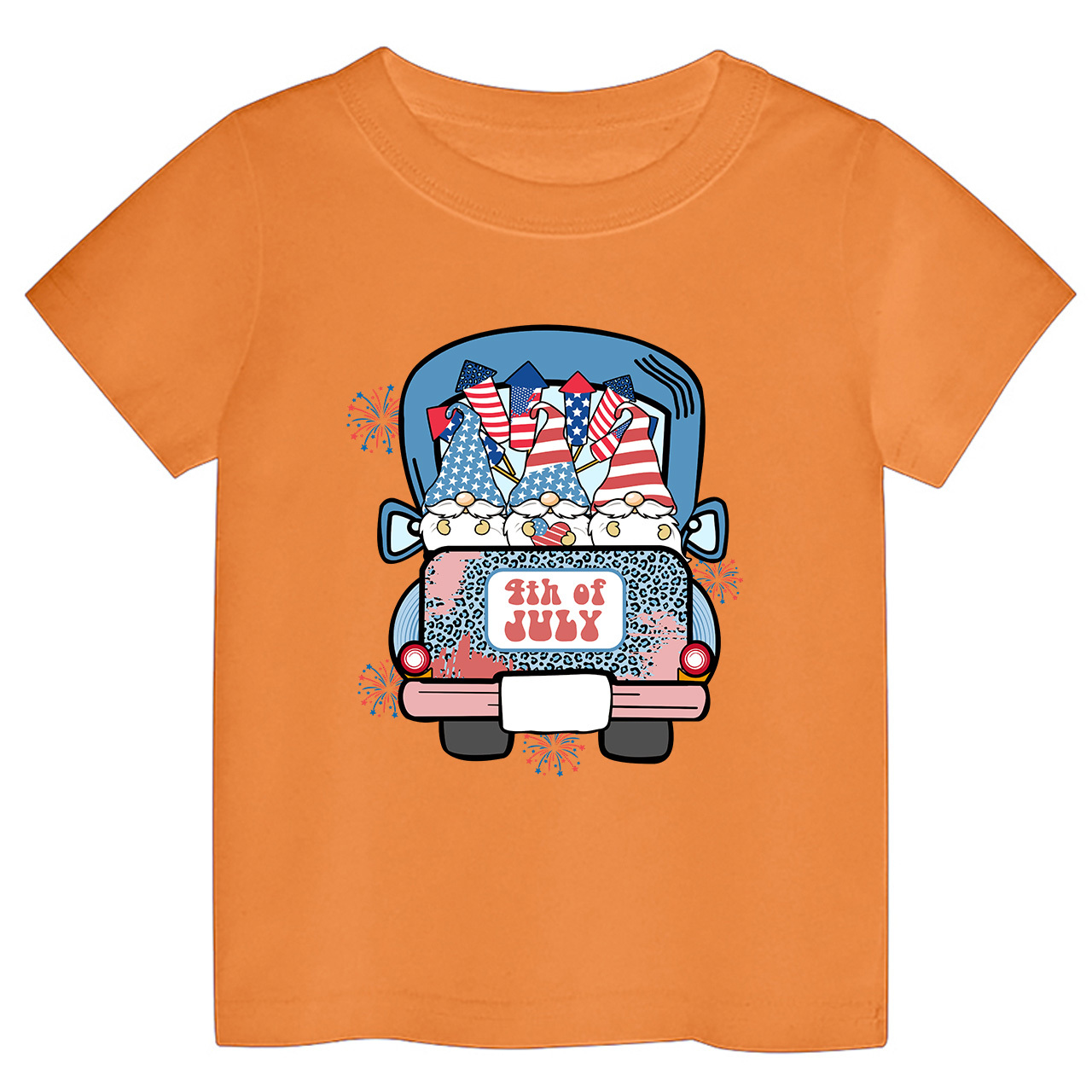 4th Of July Truck Toddler Tees