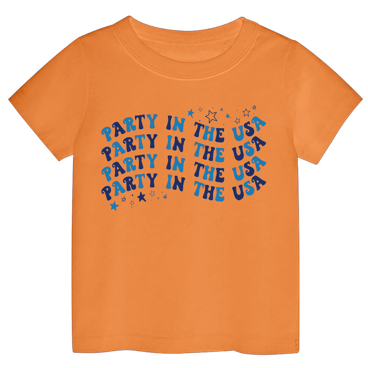 Party In The USA Wave Font Retro Toddler Tees