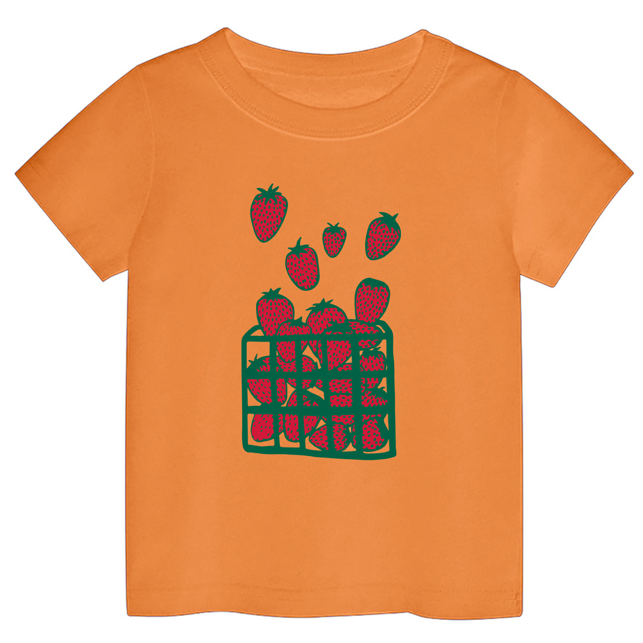 Strawberry Print Kids T-Shirts