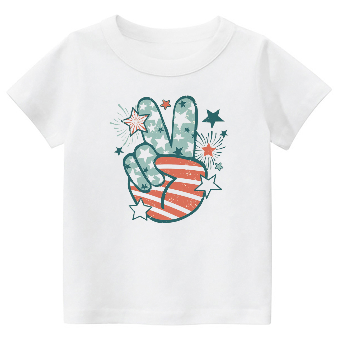 Peace Fingers Memorial Day Kids T-Shirt