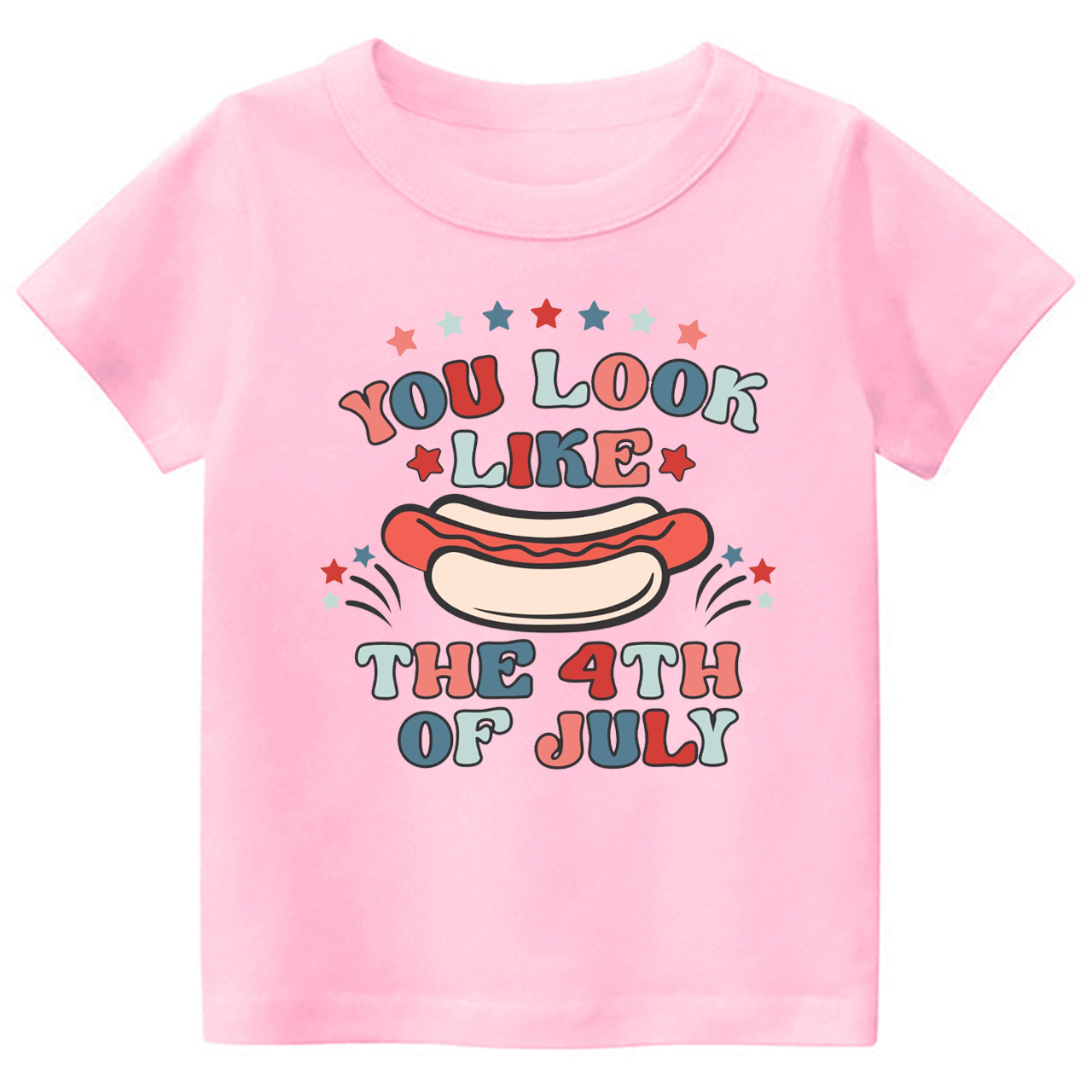 You Look Like The 4th Of July Hotdog Toddler Tee