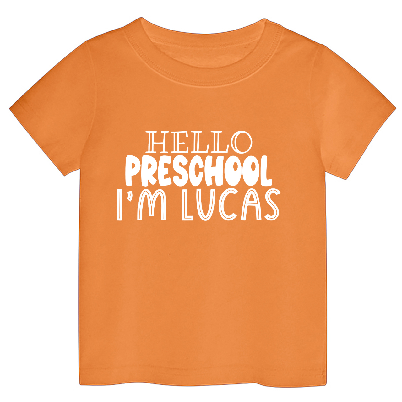 Personalized Hello Preschool Back To School Toddler Shirts