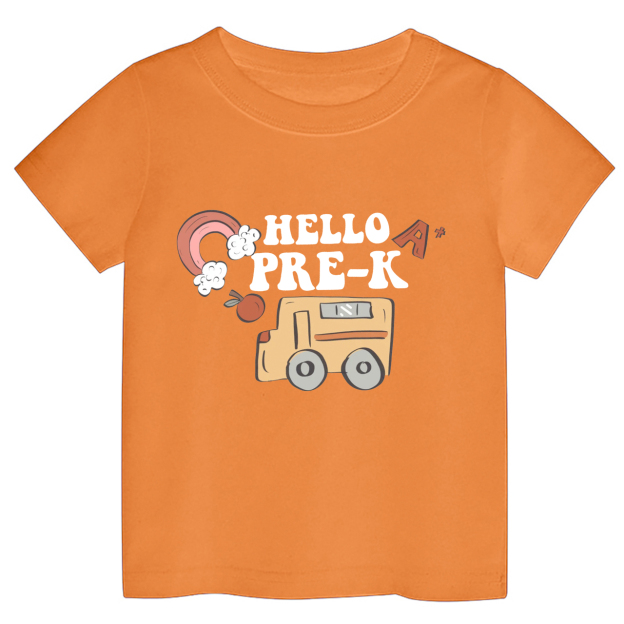 Hello Pre-K Back To School Toddler Shirts