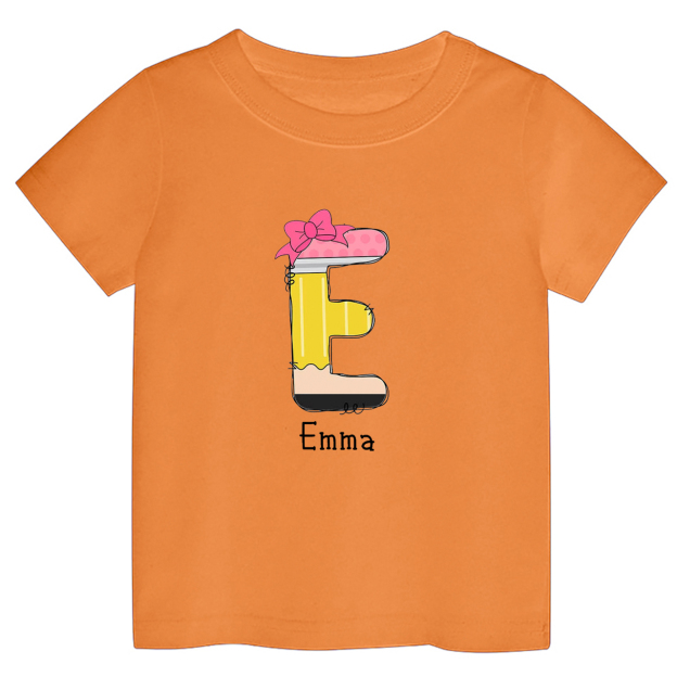 Custom Name Back To School Toddler Shirts