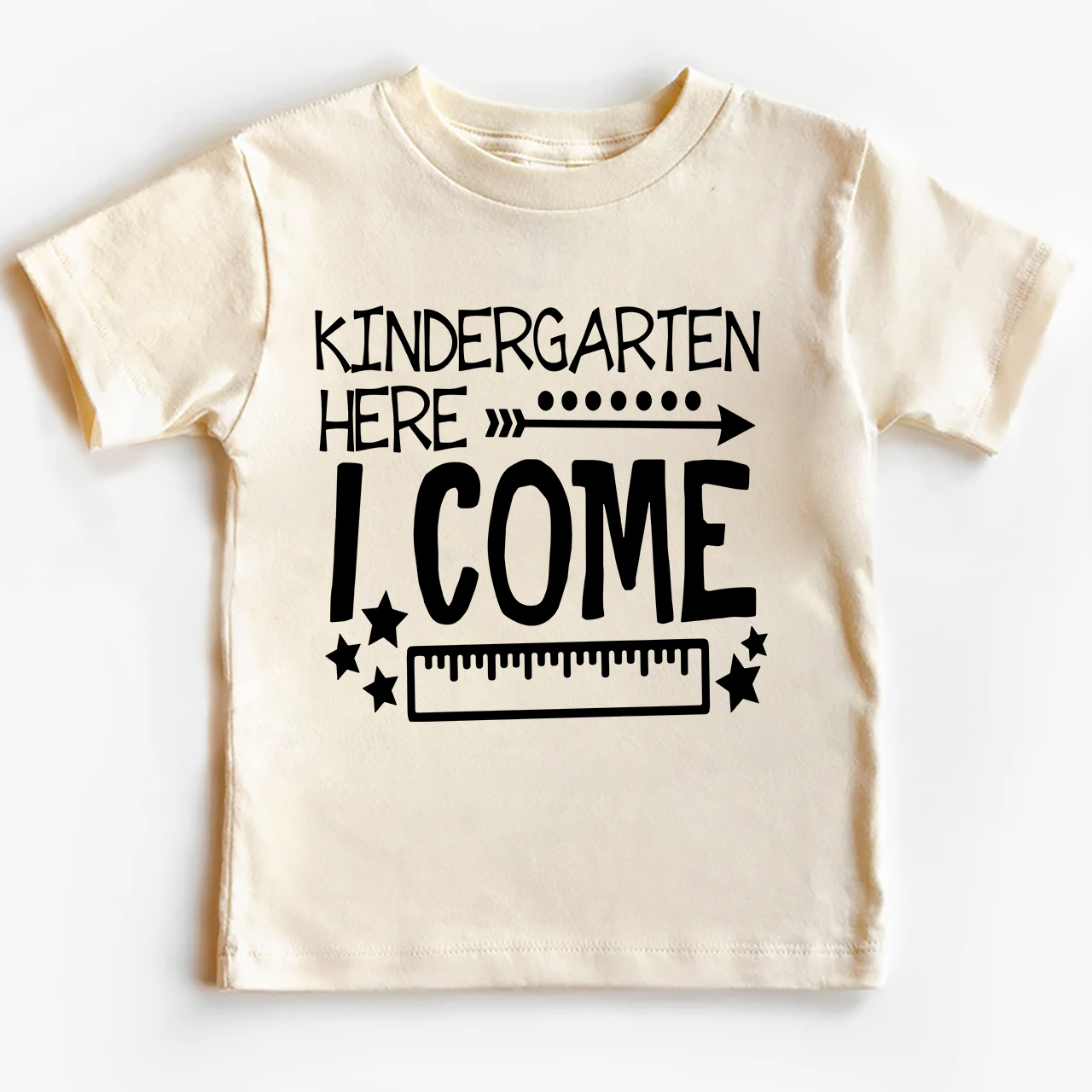 Kindergarten Here I Come Back To School Toddler Shirts