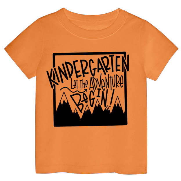 Kindergarten Let The Adventures Begin Back To School Toddler Shirts