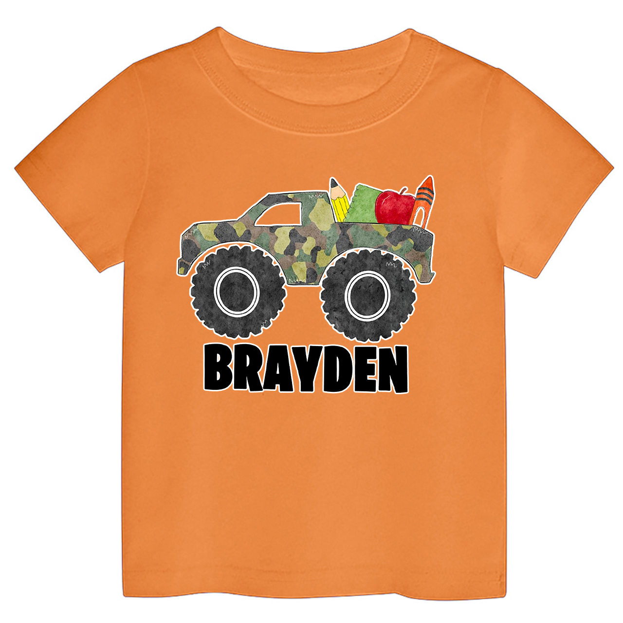 Truck Personalized Back To School Toddler Shirts