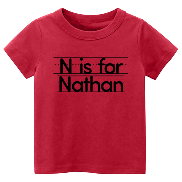 Custom Initial back to school Shirt