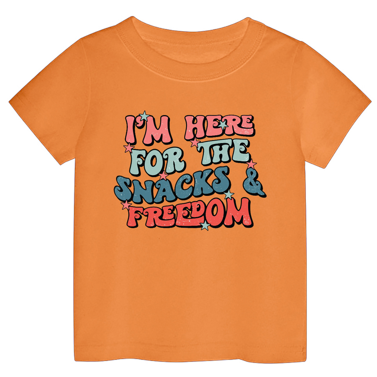 I'm Here For The Snacks & Freedom America Toddler Shirt