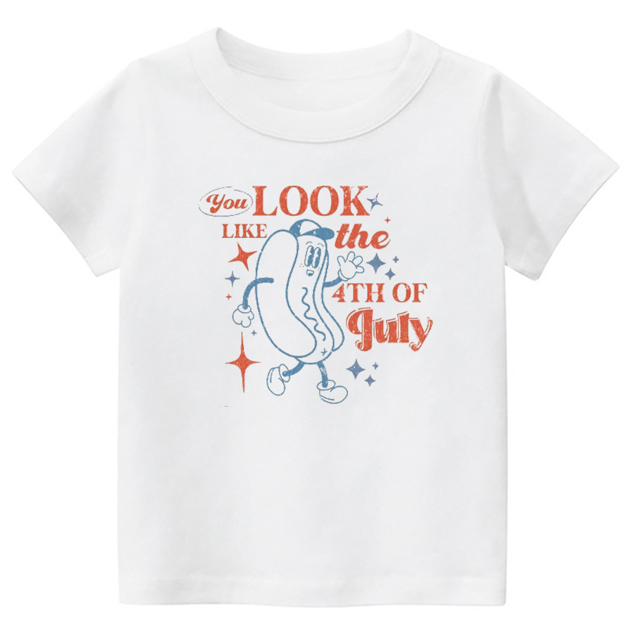 Hotdog Look Like The 4th Of July Toddler Shirt