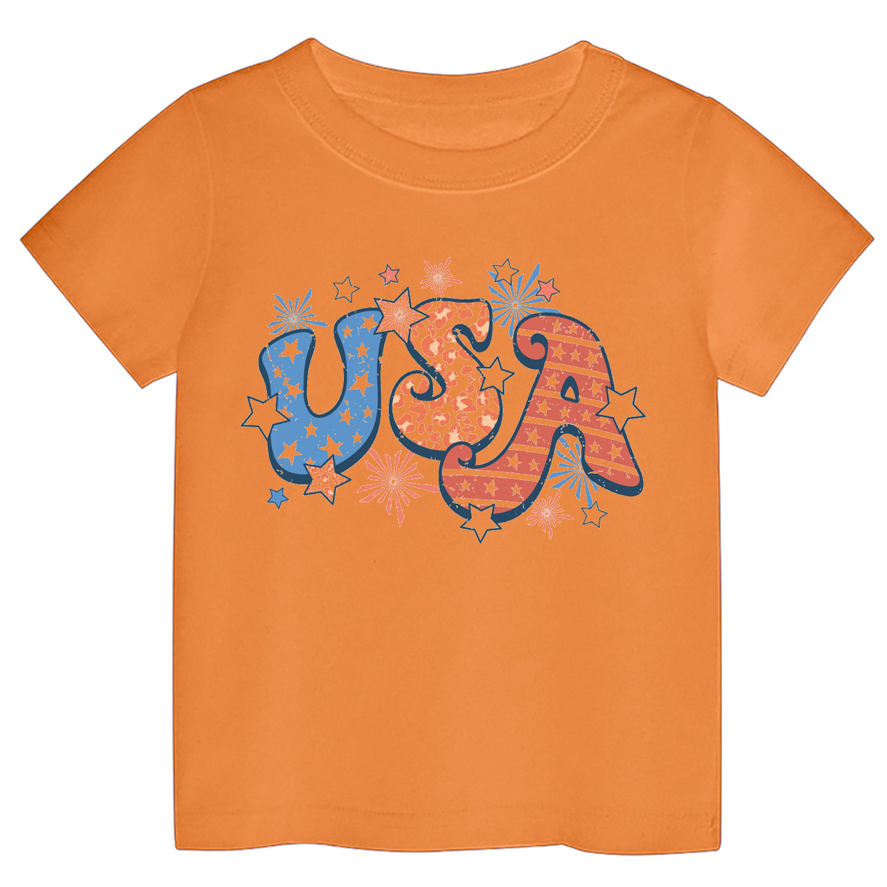 Retro USA Fireworks Stars Toddler Shirt