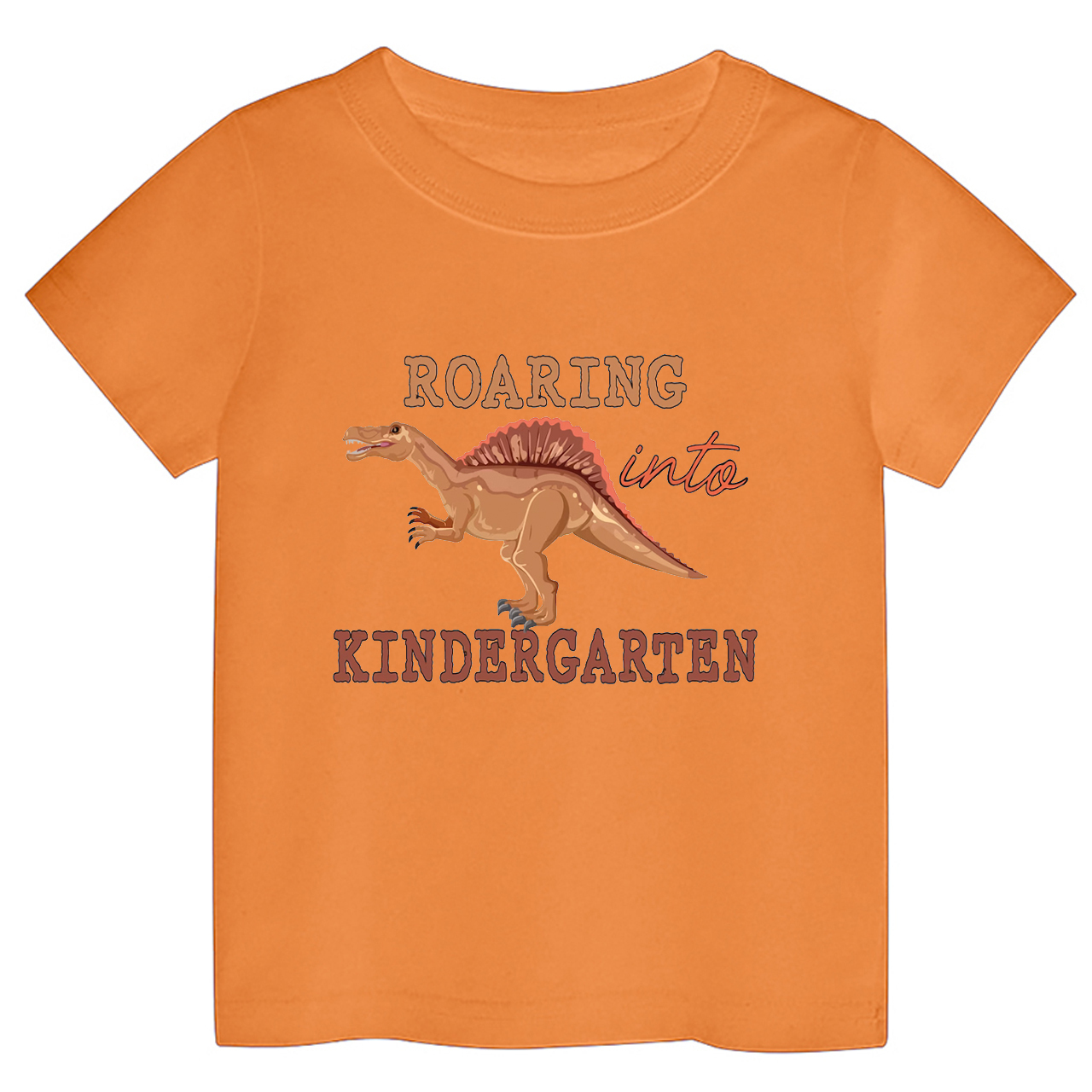 Roaring Into Kindergarten First Day Of School Kids Shirts