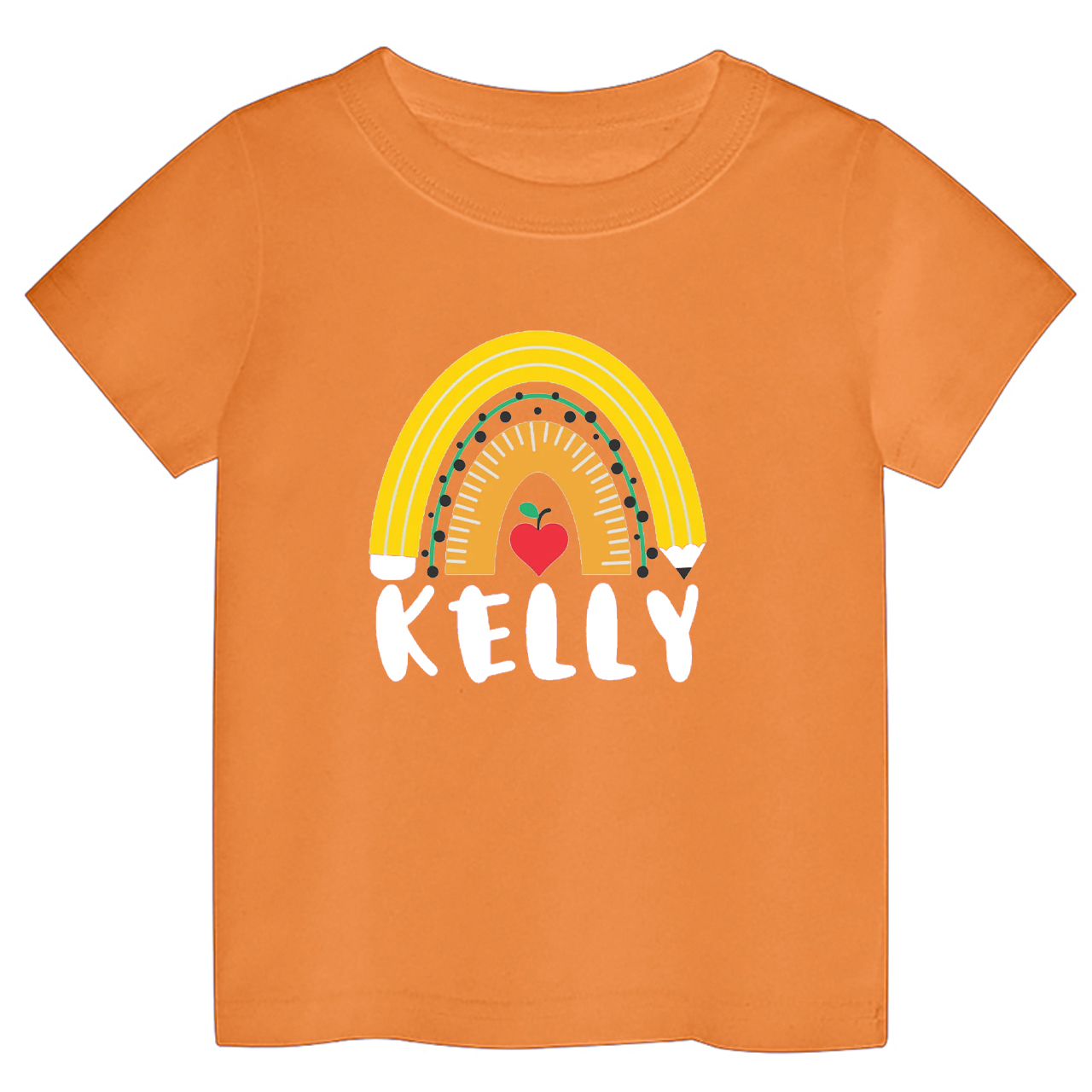 Personalized Pencil Rainbow Shirt Back To School
