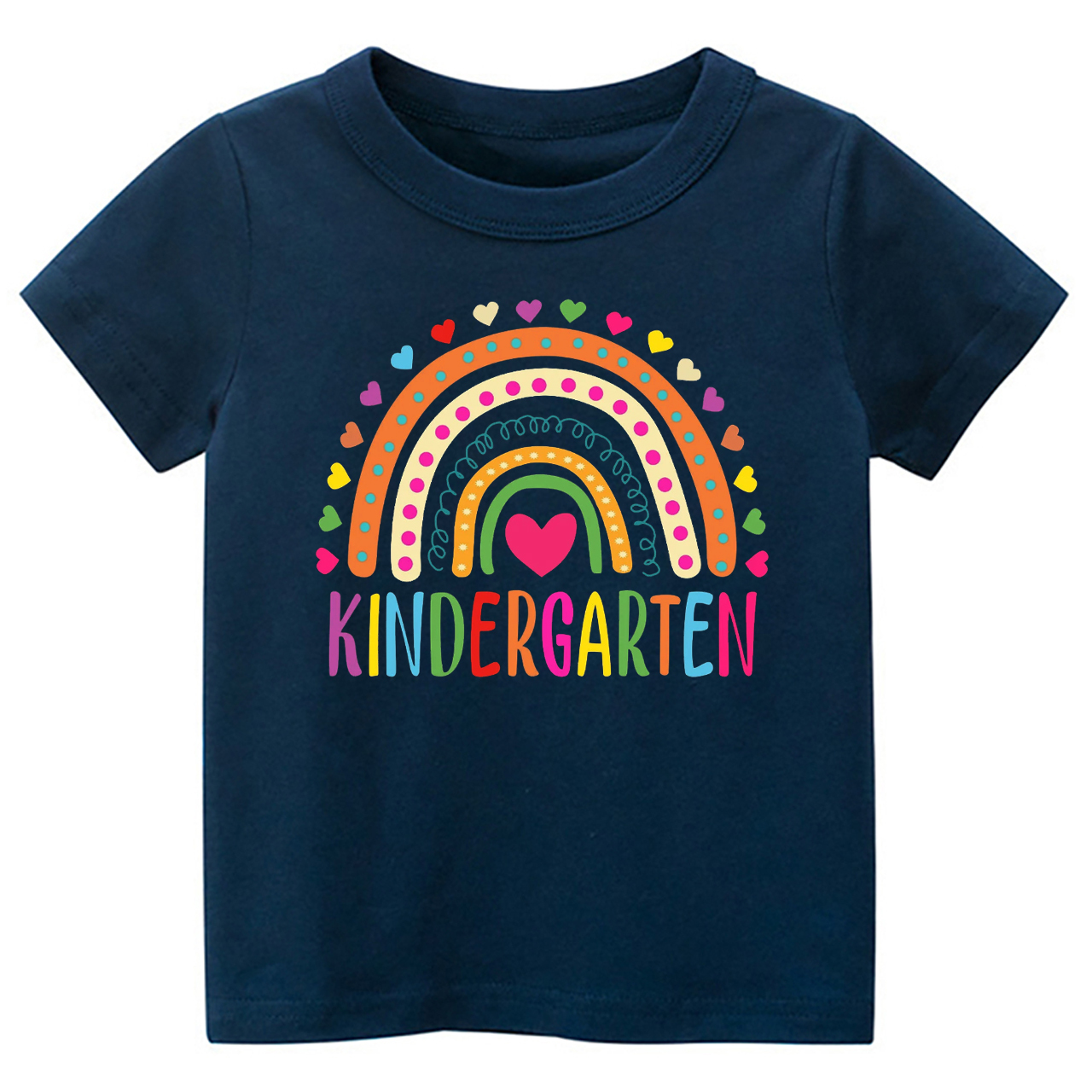 Heart Rainbow Kindergarten Shirts For School Kids
