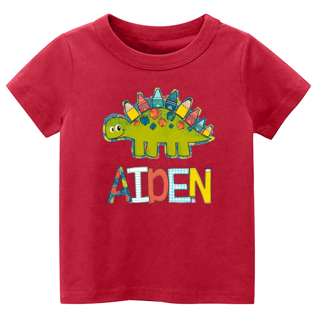 Personalized Back to School Dinosaur Kids Shirts