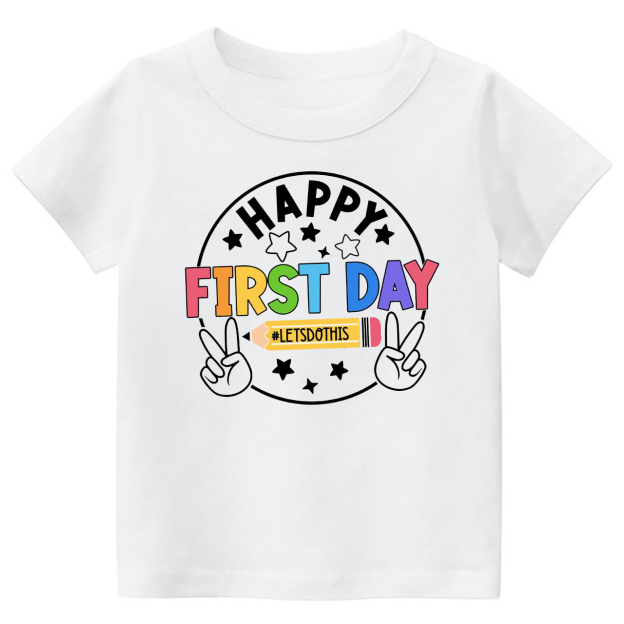 Lets Do This Happy First Day Of School Kids Shirts