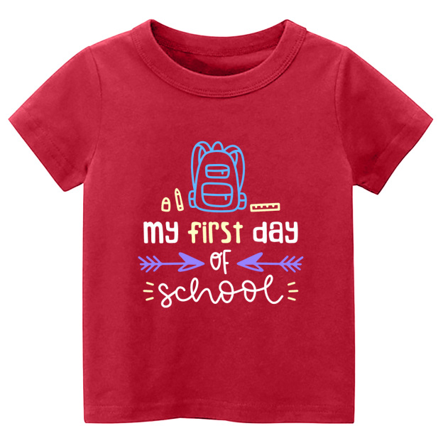 My First of School Funny Presents Kids T-shirts