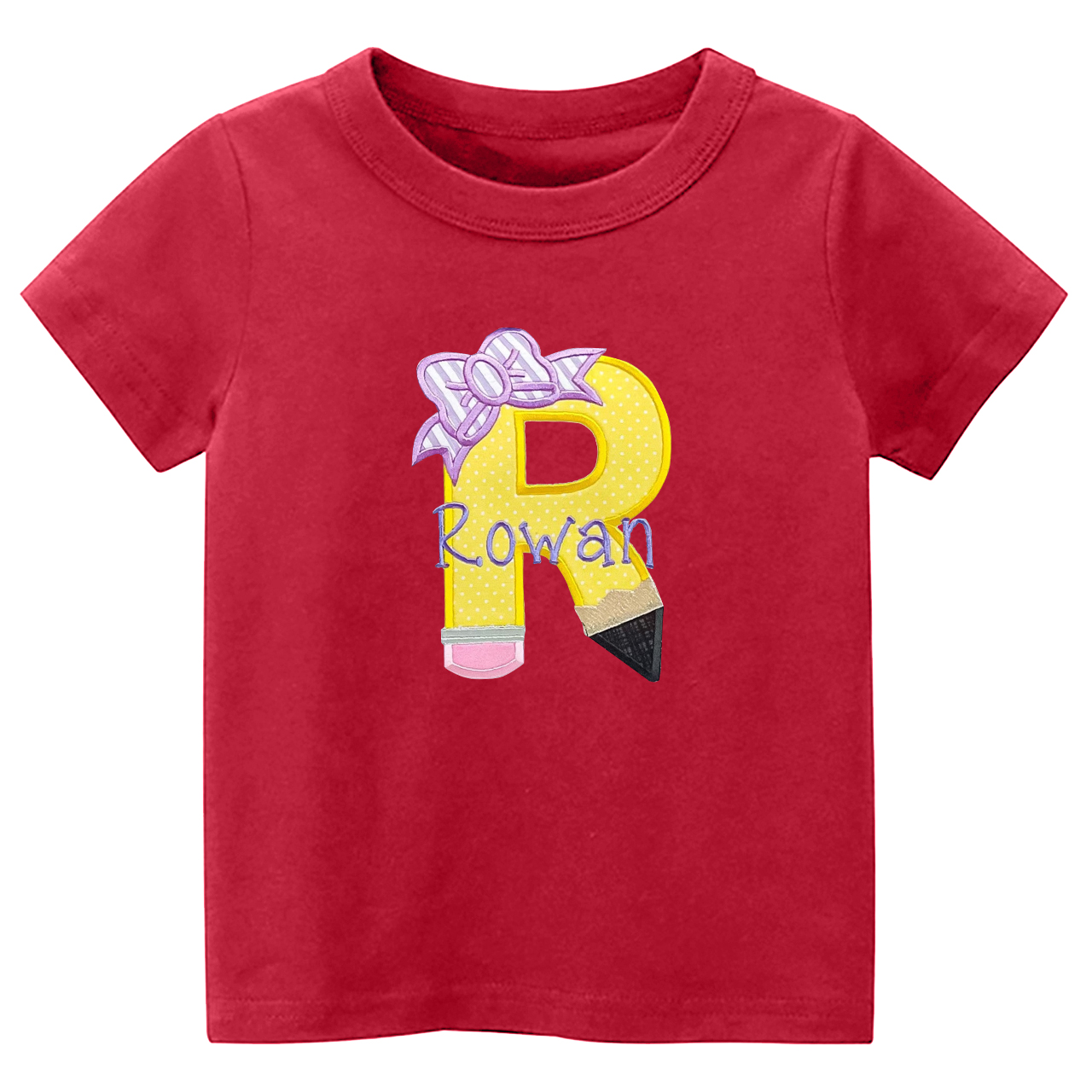 Personalized Pencil Name School Kids T-shirts
