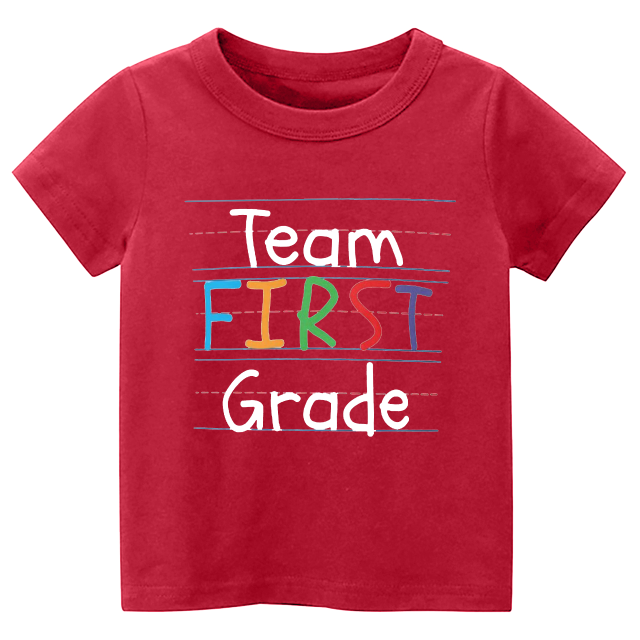 Team First Grade Back To School Kids T-shirts