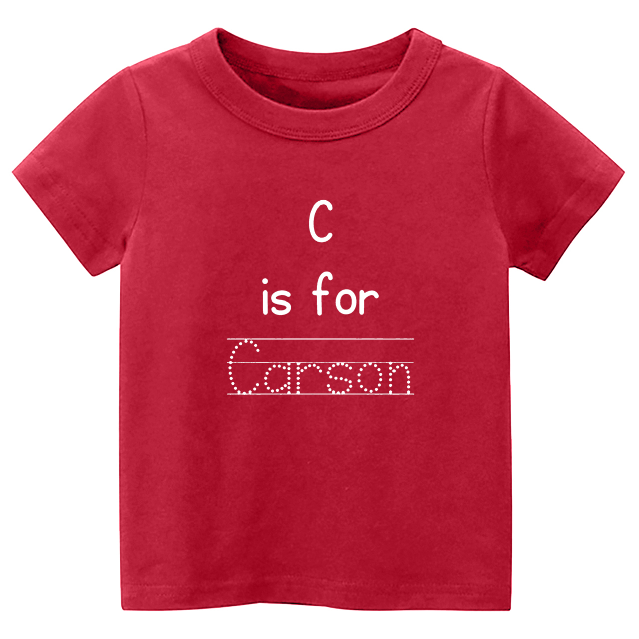 Personalized Alphabet Is For Name Back To School Kids T-shirts