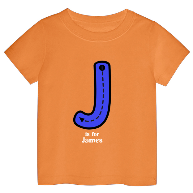 Personalized N Is For Name Tracing Alphabet Kids Shirts