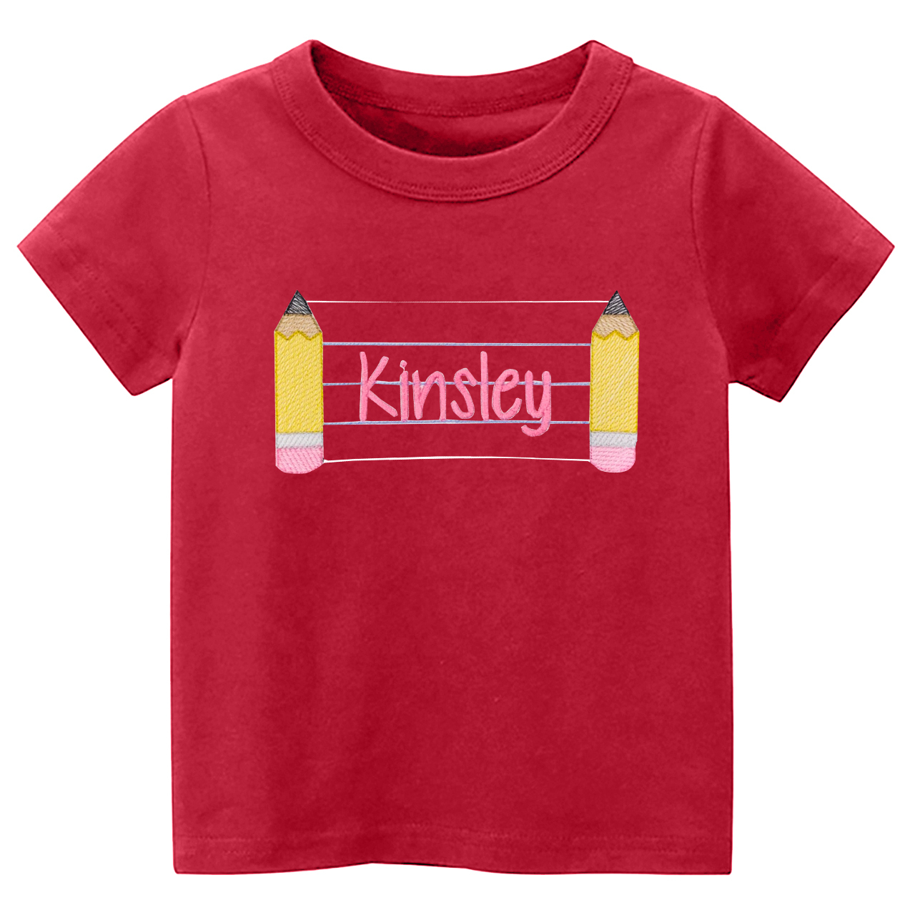Personalized Back To School Pencil Name Tees