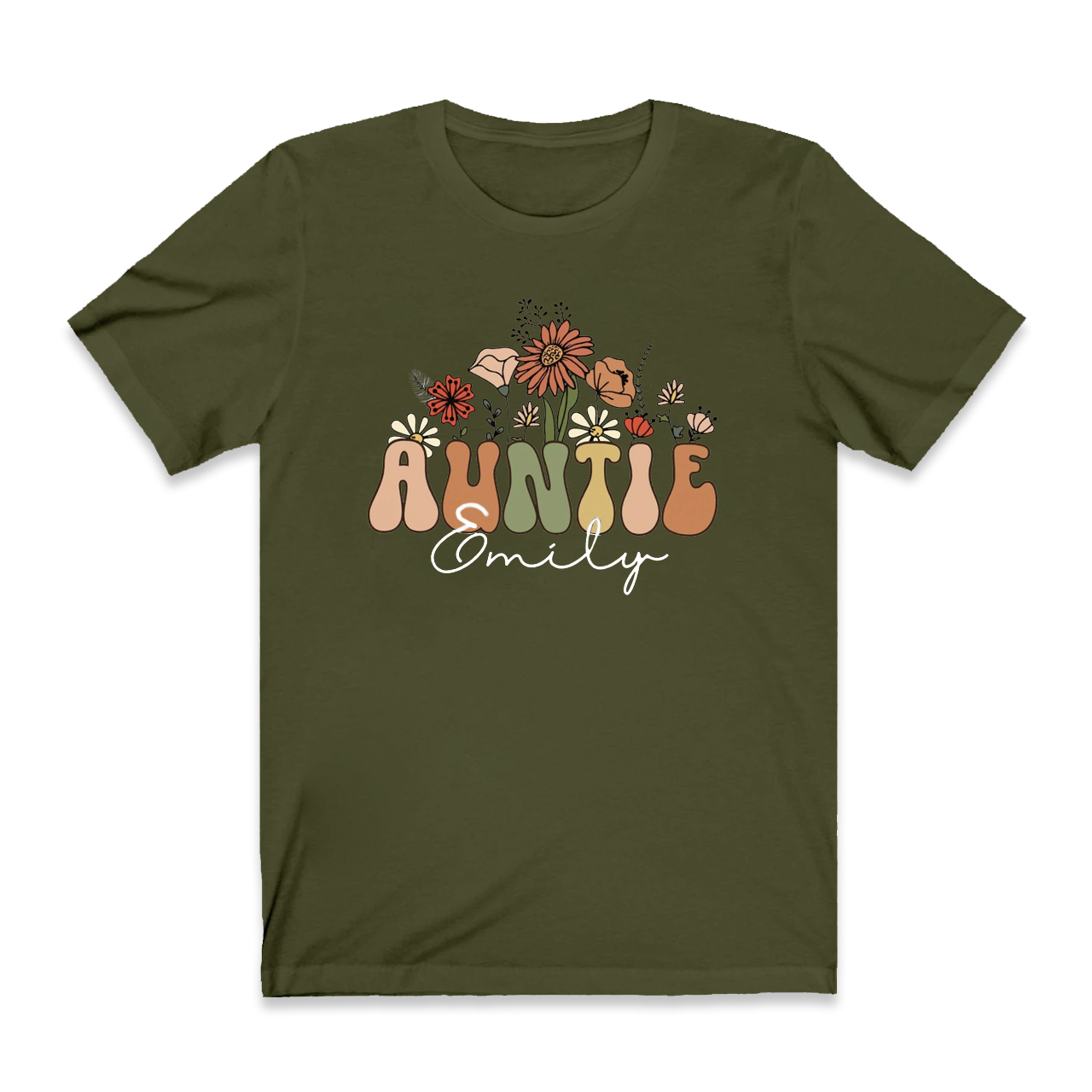 Personalized Wildflowers Shirt For Aunt
