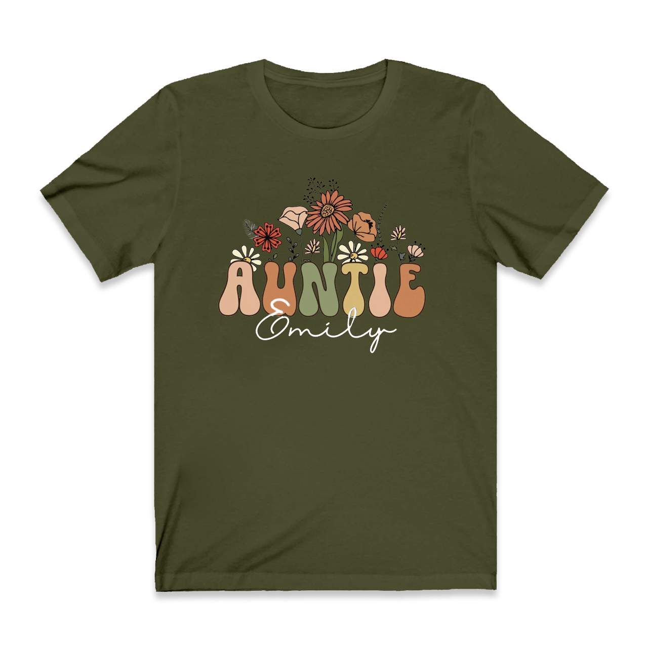 Personalized Wildflowers Shirt For Aunt